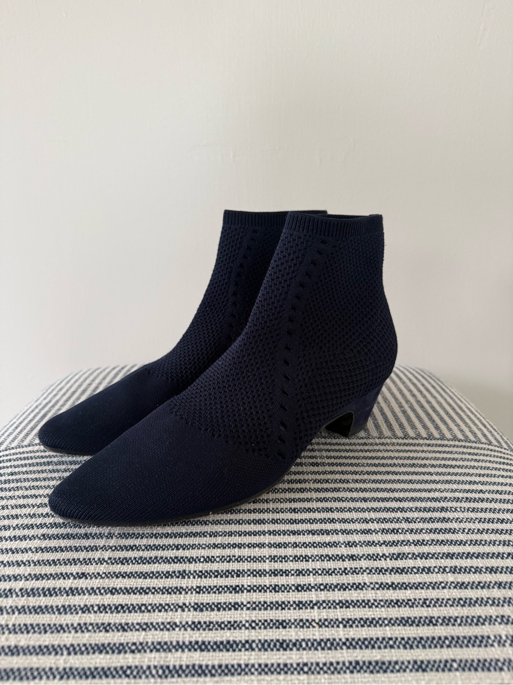 Eileen Fisher Stretch Knit Bootie - Navy - Picture 7 of 8